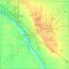 Tittabawassee Township topographic map, elevation, terrain