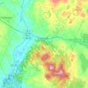 Epsom topographic map, elevation, terrain