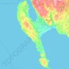 Rhins of Galloway topographic map, elevation, terrain