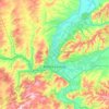 Nowokusnezk topographic map, elevation, terrain