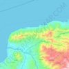 Liquiçá topographic map, elevation, terrain