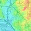 North Melbourne topographic map, elevation, terrain