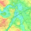 Northwich topographic map, elevation, terrain