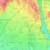 Giussano topographic map, elevation, terrain