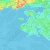 Māngere-Ōtāhuhu topographic map, elevation, terrain