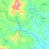 Warner topographic map, elevation, terrain