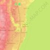 Racine topographic map, elevation, terrain