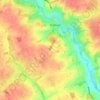 Shalford topographic map, elevation, terrain