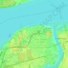 Saint-Joseph-de-Sorel topographic map, elevation, terrain