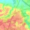 Cuddington topographic map, elevation, terrain