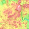La Couvertoirade topographic map, elevation, terrain