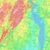 Rockland County topographic map, elevation, terrain