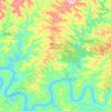 Três Barras do Paraná topographic map, elevation, terrain