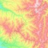 Kohistan topographic map, elevation, terrain