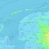 Wetterskip Fryslân topographic map, elevation, terrain
