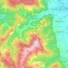 Szczyrk topographic map, elevation, terrain
