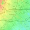 Hornby topographic map, elevation, terrain