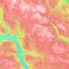 Ringebu topographic map, elevation, terrain