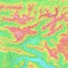 Bovec topographic map, elevation, terrain
