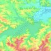 Lake Dobczyce topographic map, elevation, terrain