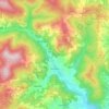 Szczawa topographic map, elevation, terrain