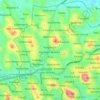 Kawempe topographic map, elevation, terrain