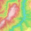 Mount Irvine topographic map, elevation, terrain
