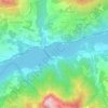 Savines-le-Lac topographic map, elevation, terrain