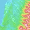 Waitakere or Nile River topographic map, elevation, terrain