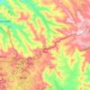 Cordilheira Alta topographic map, elevation, terrain
