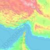 Hormozgan Province topographic map, elevation, terrain