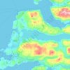 Loch Morar topographic map, elevation, terrain