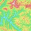 Cerkno topographic map, elevation, terrain