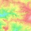Tercillat topographic map, elevation, terrain