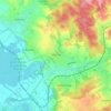 Syrynia topographic map, elevation, terrain