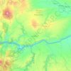 Klickitat County topographic map, elevation, terrain