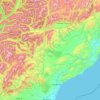 Hurunui River topographic map, elevation, terrain