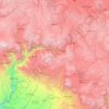 Province of Caylloma topographic map, elevation, terrain