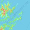 Queen Charlotte Sound topographic map, elevation, terrain