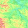 Hrubieszów County topographic map, elevation, terrain