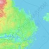 Province of Uppland topographic map, elevation, terrain
