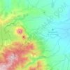 La Fortuna topographic map, elevation, terrain