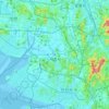 Siheung-si topographic map, elevation, terrain