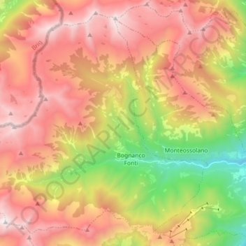 Bognanco topographic map, elevation, terrain