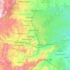 Mbombela topographic map, elevation, terrain