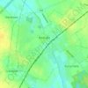 Kościan topographic map, elevation, terrain