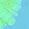 Bến Tre Province topographic map, elevation, terrain