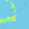 Cape Cod topographic map, elevation, terrain
