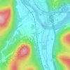 Hallstead topographic map, elevation, terrain