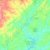 Heard County topographic map, elevation, terrain